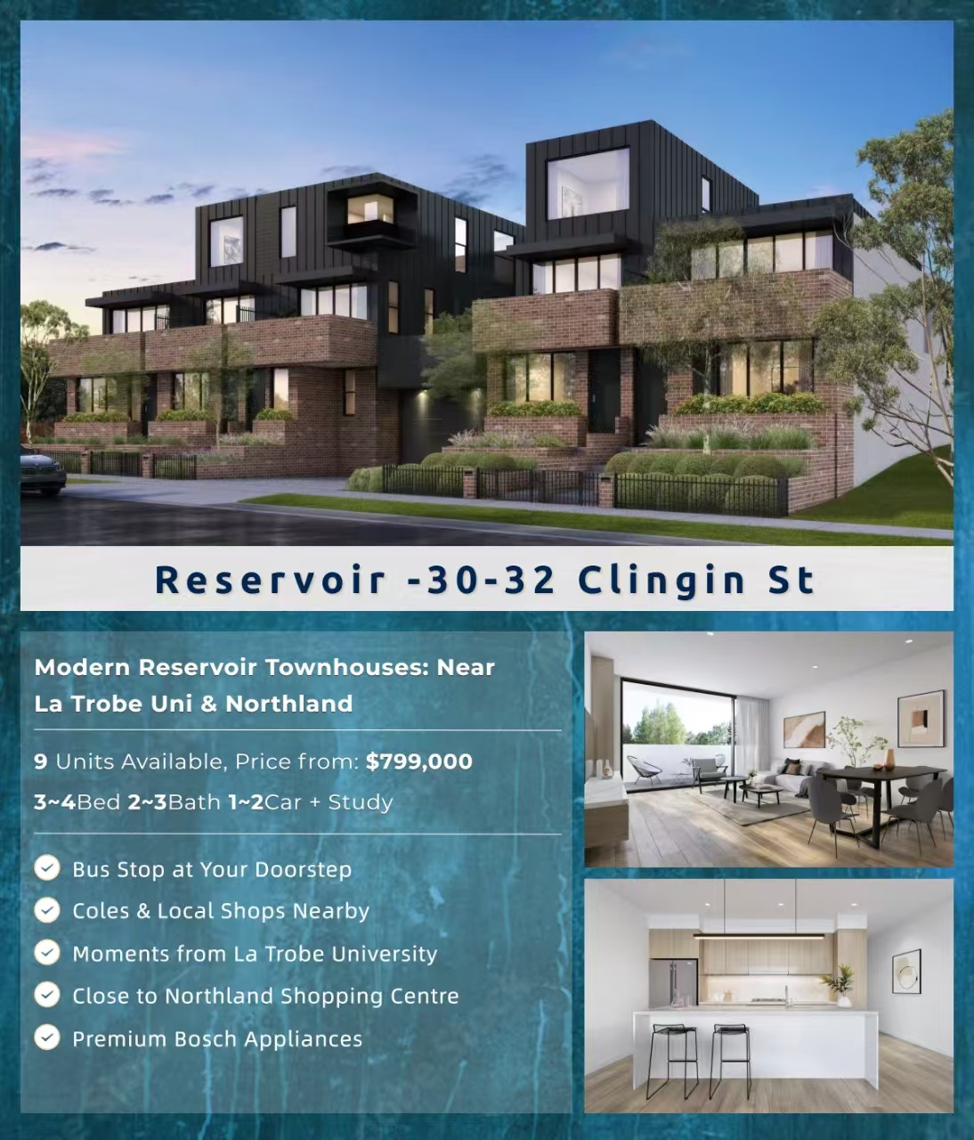 Reservoir townhouse project poster